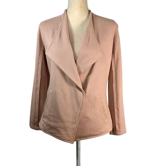 Caslon Drape Collar Knit Blazer in Blush Pink Size XS - Picture 2 of 11